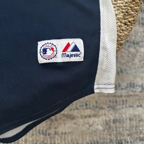 NY Yankees Navy and White Derek Jeter, #2 Baseball Jersey, Youth Large - Picture 3 of 8